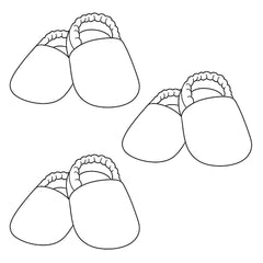 Balíček 3 párů – dětské textilní barefoot capáčky
