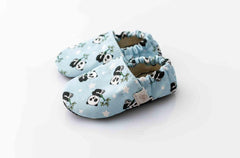 Copa cop Dětské textilní capáčky Barefoot - Panda