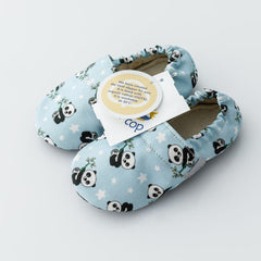 Copa cop Dětské textilní capáčky Barefoot - Panda