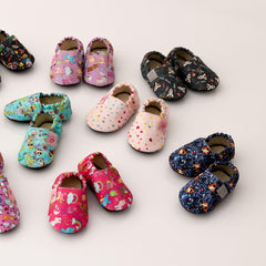 Copa Cop Dětské Textilní capáčky Barefoot - Cyclamen Unicorn