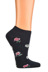 Nízké dámské ponožky Flowers – 3 páry