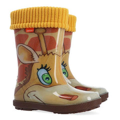 Demar dětské podšité holínky - Giraffe