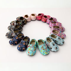 Copa cop Dětské textilní capáčky Barefoot - Panda