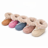 Zimní botičky pro miminka z přírodní ovčí kůže