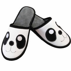 Copa cop kožené domácí pantofle - Panda