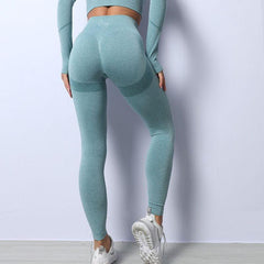 Dámské sportovní legíny CozyLeggings - zelené