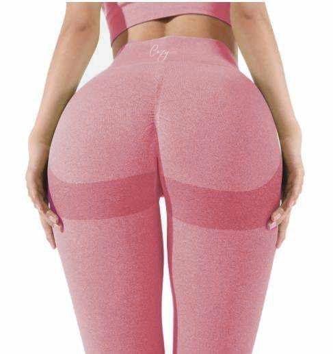 Dámské sportovní legíny CozyLeggings - růžové