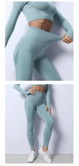 Dámské sportovní legíny CozyLeggings - zelené