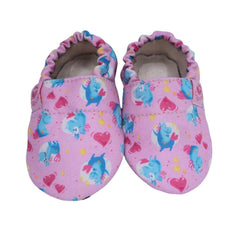 Copa cop Dětské textilní capáčky Barefoot - Růžový Unicorn