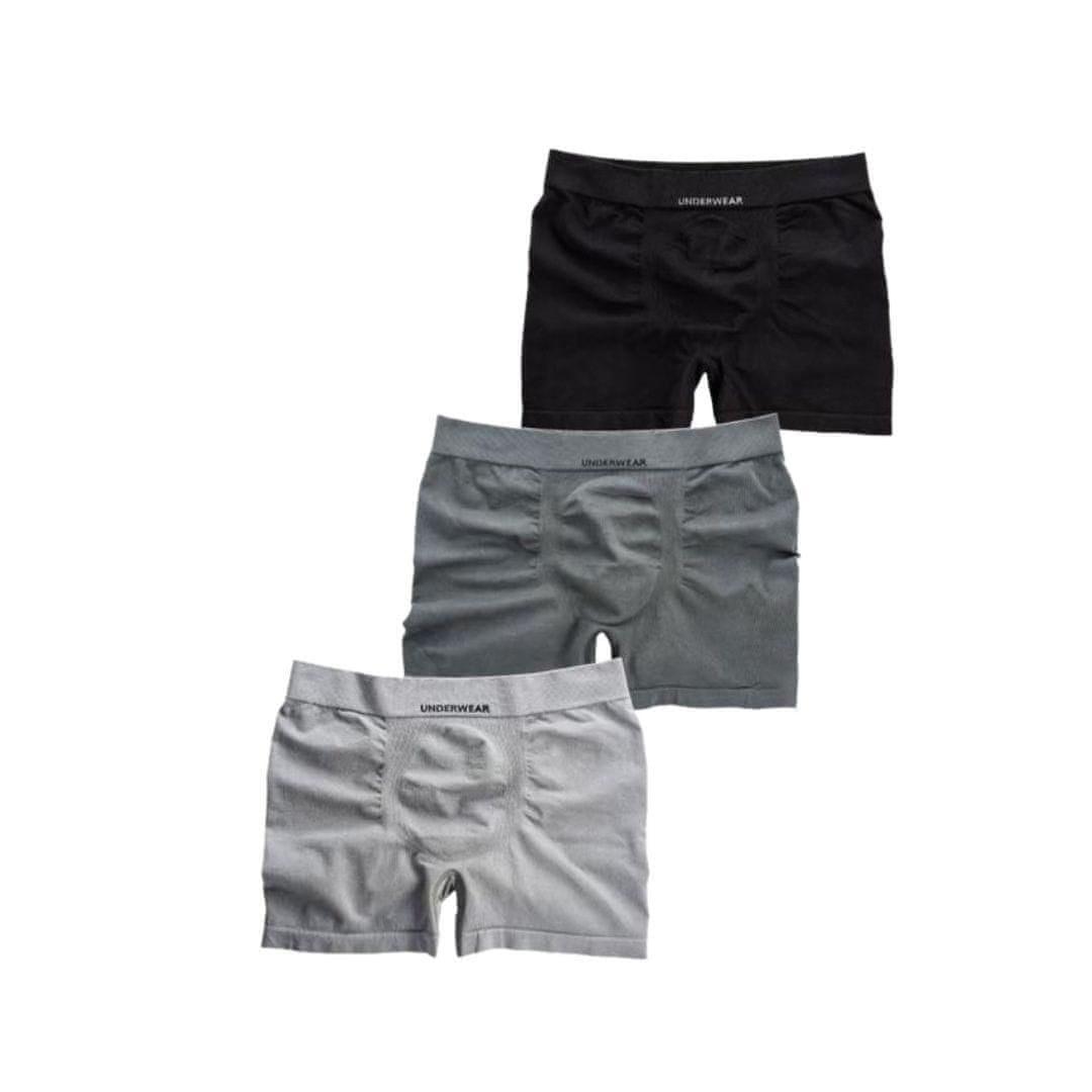 Pánské bezešvé boxerky - 3 kusy