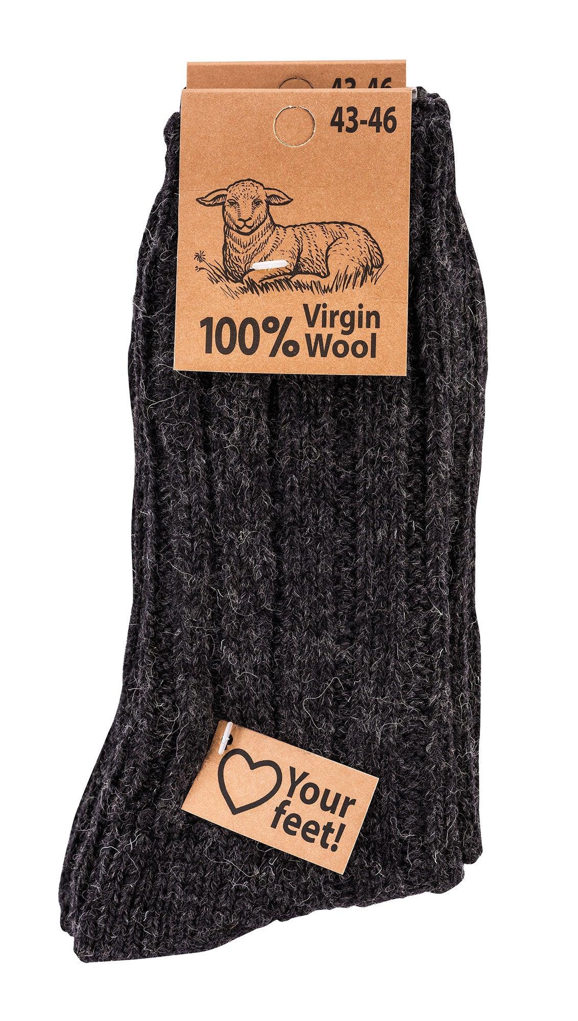 nogavice iz 100 odstotne volne crne