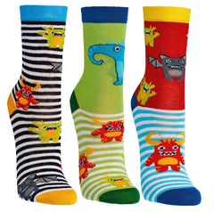Dětské ponožky Naughty Monsters – 3 páry