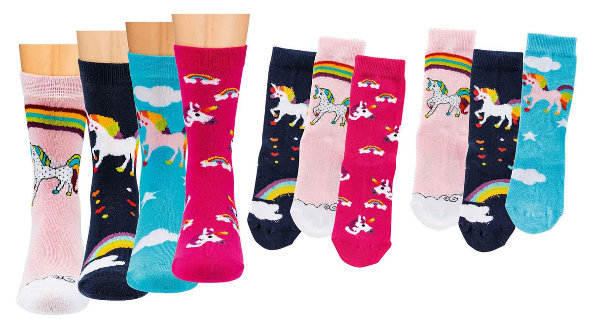 Vysoké ponožky Unicorn – 3 páry